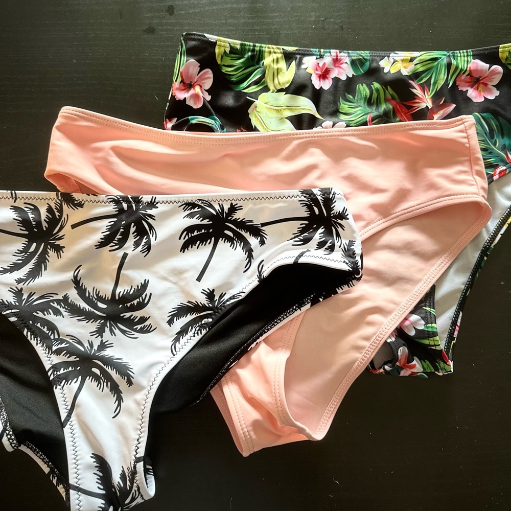 Beach Bikini bottoms set of 3 ☀️👙🏖️